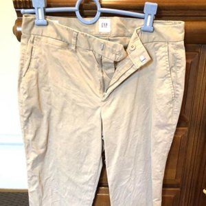 khaki ankle pants